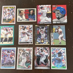 Kirby Puckett 12 Card Lot Minnesota Twins Baseball MLB Hall Of Fame HOF Champion